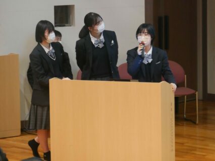 【２年普通科・国際科】　とやま地球学　学年発表会