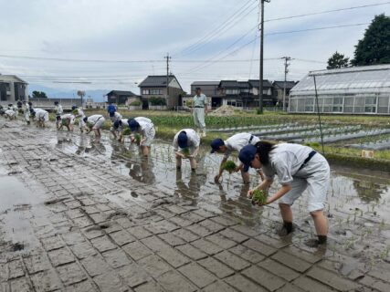 【１年農業環境科】富富富の田植え