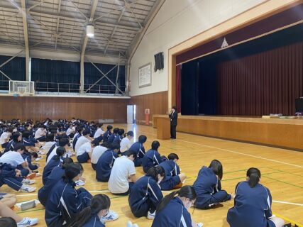 1学年　全学科　教育実習生講話　【福高１年生に伝えたい事】