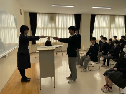 【３年農業環境科】とやま高校生マイスターおよびアグリマイスター 認定証授与式・報告会