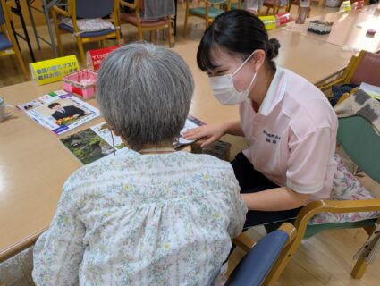 【１年福祉科】　初めての介護実習に臨みました