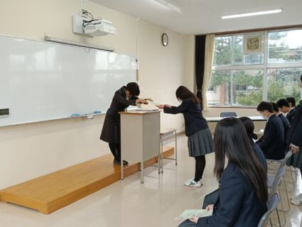 【３年農業環境科】アグリマイスター認定証授与式・報告会