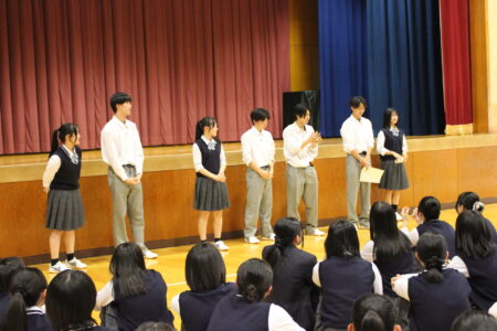 R8 体育大会結団式を行いました。