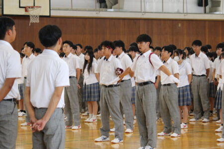 高校野球・吹奏楽コンクール壮行会